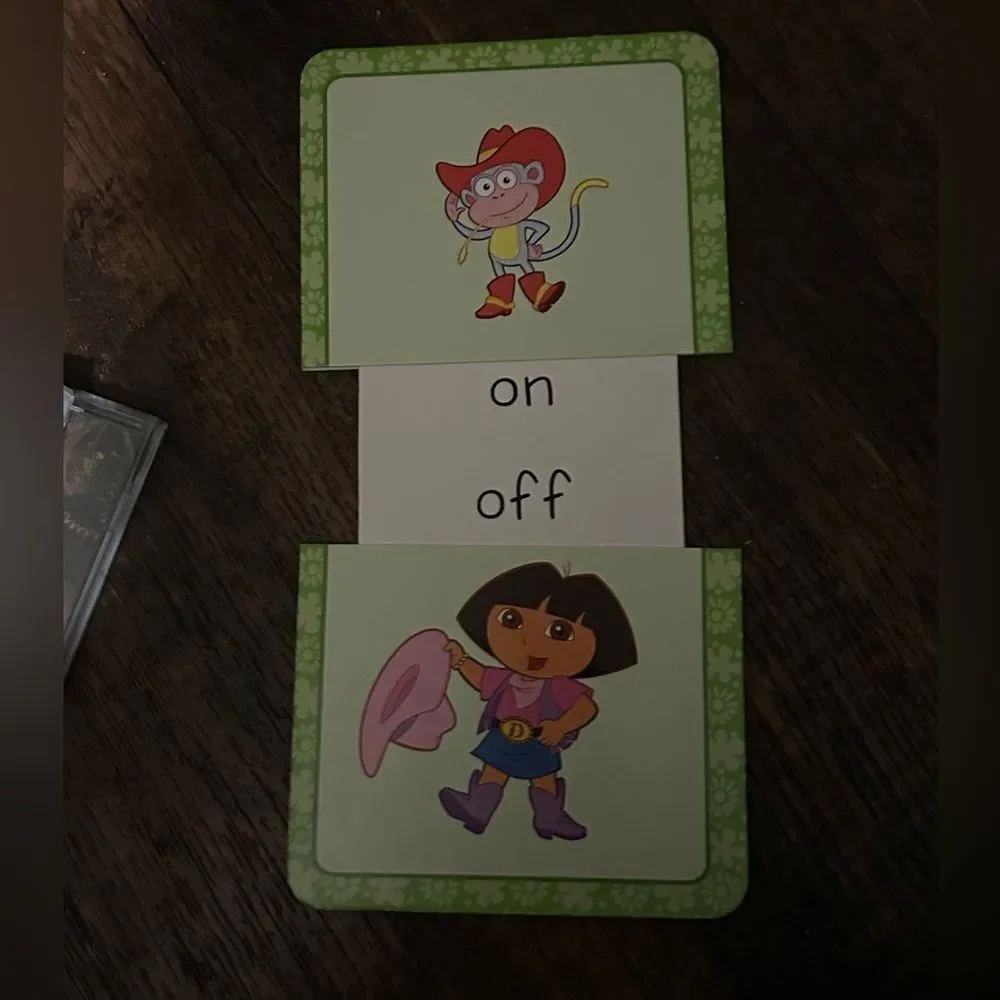 Y2K Dora the Explorer Opposites Flash Cards